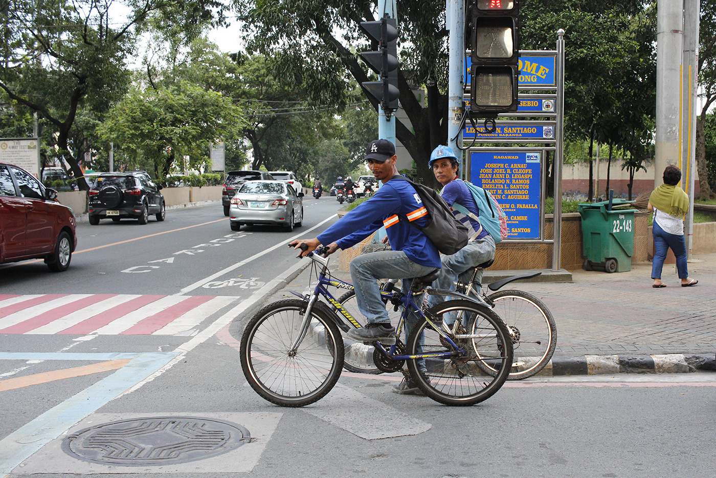 Ortigas bike commuter Meralco Avenue