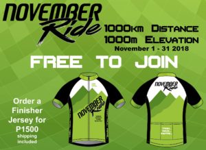 November Ride event poster