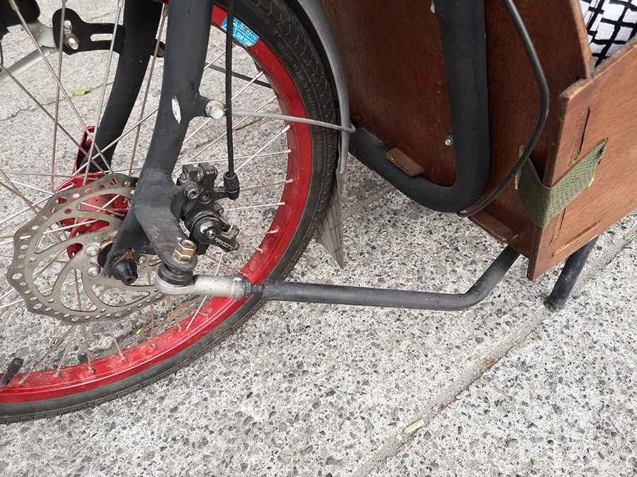 Compact Utility Bike (CUB) disk brake