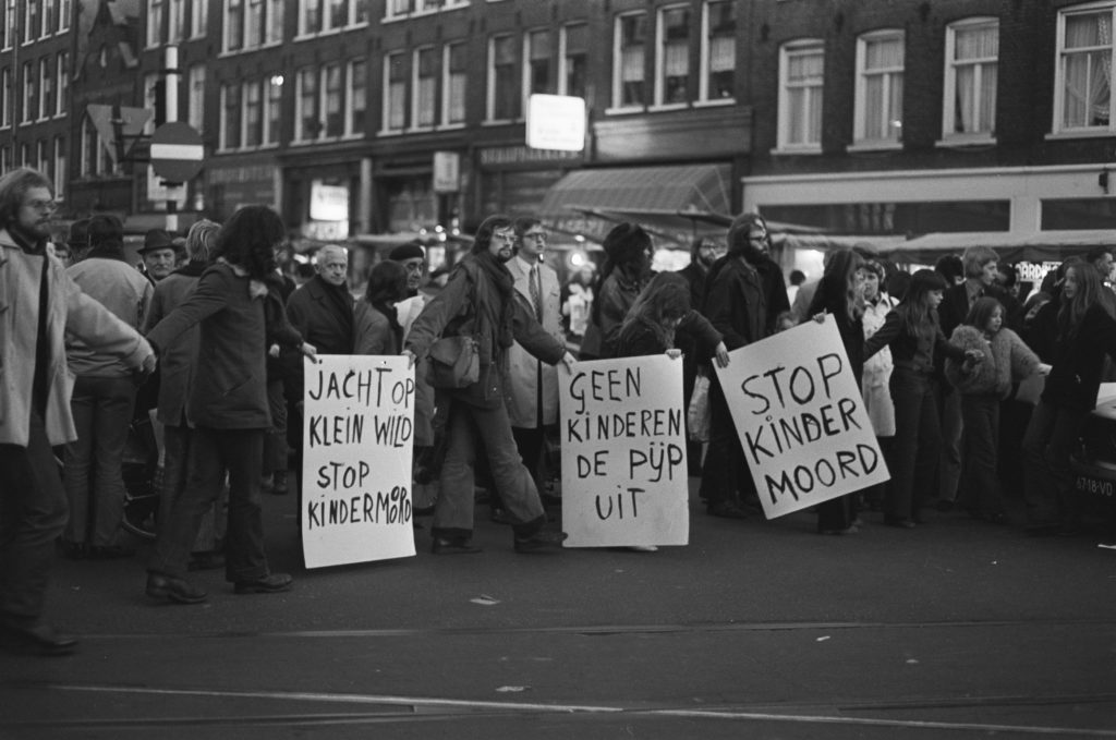 Kindermoord protests in Amsterdam